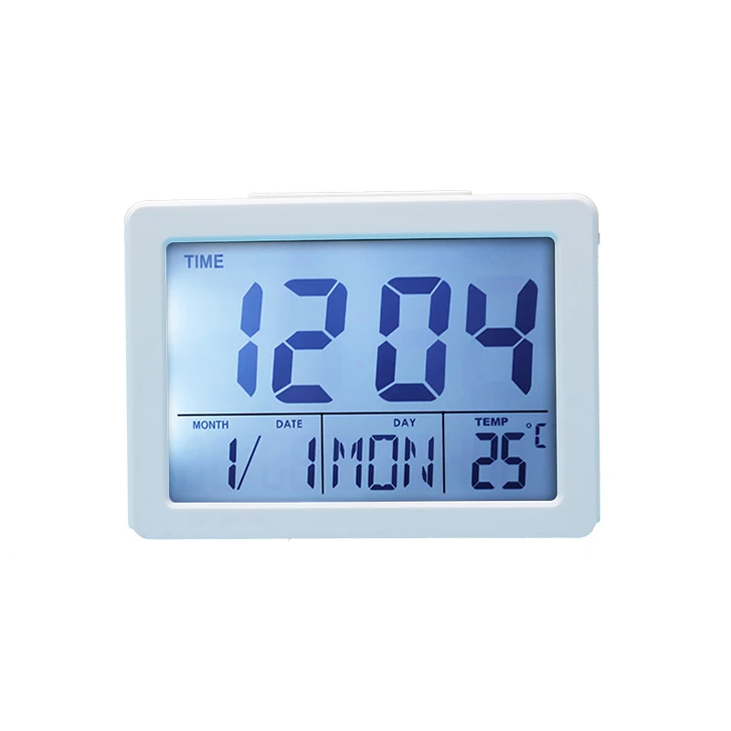 New Digital Alarm Clock Battery Operated Simple With Calendar