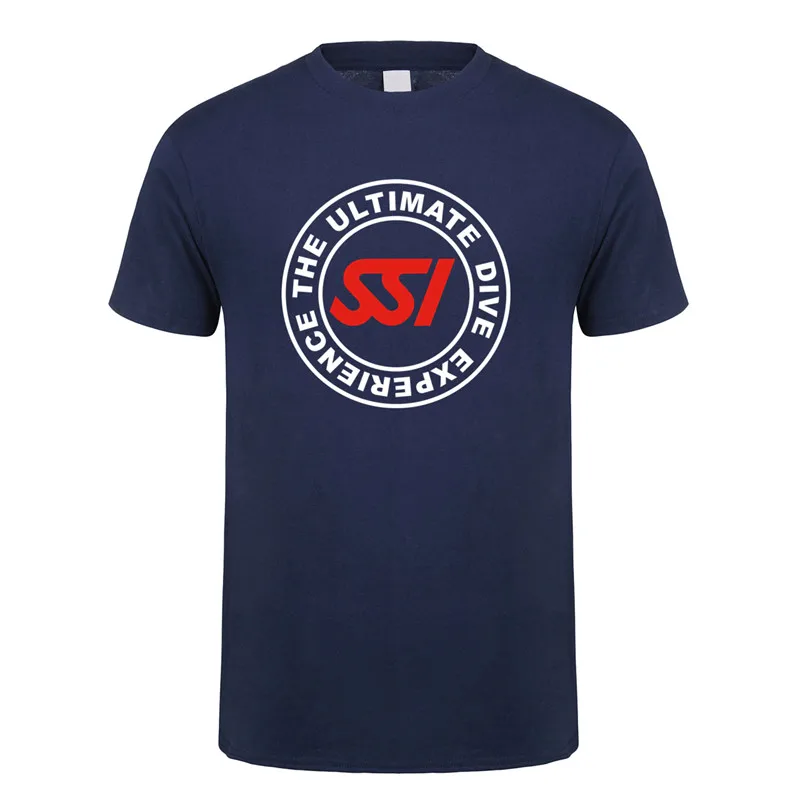 T-Shirt Uomo Immersione Subacquea - Manica Corta - 100% Cotone - Disegno Maschera E Aprile Con Scritta Dive