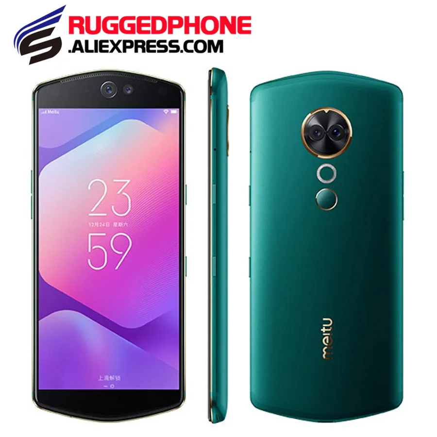 Глобальная прошивка Meitu T9 Смартфон Snapdragon 660 Android 8 1 6 01 &quotAmoled 2160x1080 4 Гб Ram 64 Rom 12.0MP
