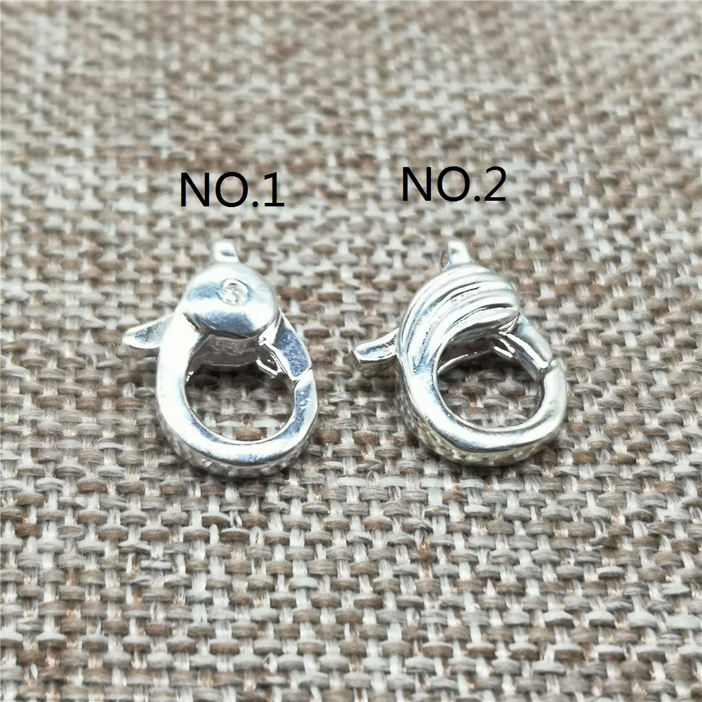 

925 Sterling Silver Shiny Lobster Claw Clasp for Bracelet Necklace
