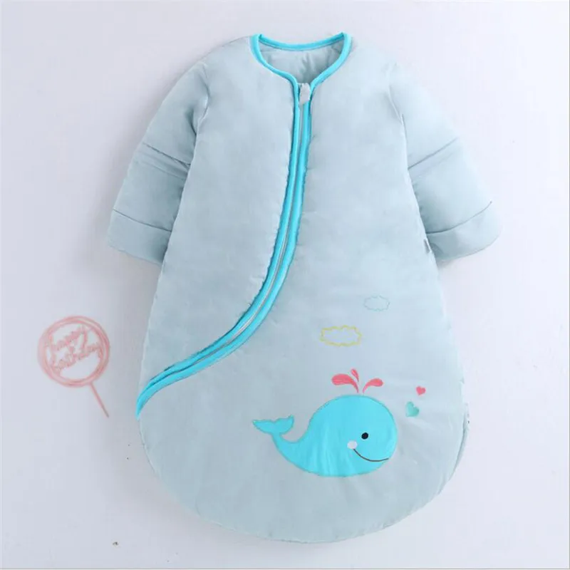 Winter L Winter newborn baby sleeping sack bunting kids sleepsack cotton anti-kicking quilt sleeping bag warm baby envelope sleeping bags - Цвет: Winter L