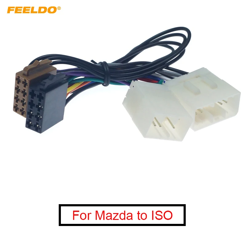 Автомобильный стереоадаптер FEELDO проводной адаптер для Mazda в ISO CD | Автомобили и