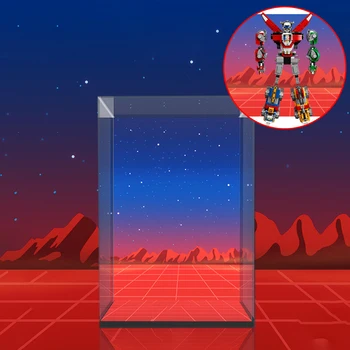 

Building Block Acrylic Dustproof Display Box Show Box for Voltron 21311 (Display Box Included Only, No Kit)2 Lights Rechargeable