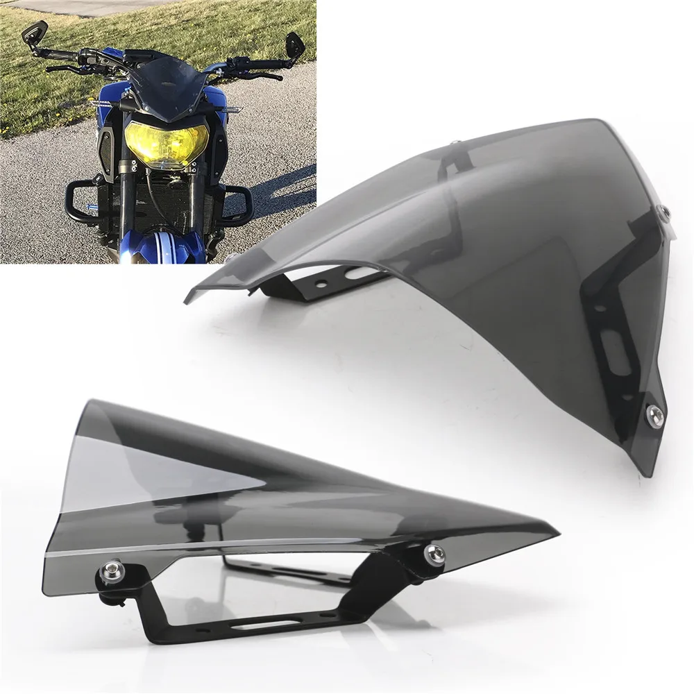 Ветровое стекло для YAMAHA MT-07 FZ-07 аксессуары для мотоциклов Pare-brise ветровые дефлекторы MT07 FZ07 MT FZ 07