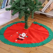 Рождественская елка юбка домашний Декор Санта Клаус красный зеленый рамка коврик с изображением дерева юбка год веселое Рождественское украшение для вечеринки