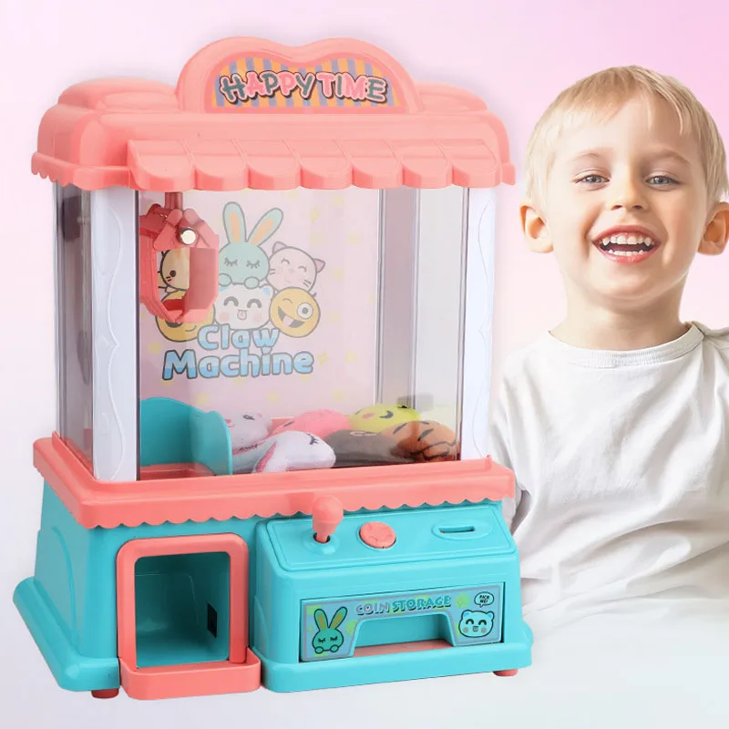 Мини машина для кукольных игр игровой автомат с когтями будильником