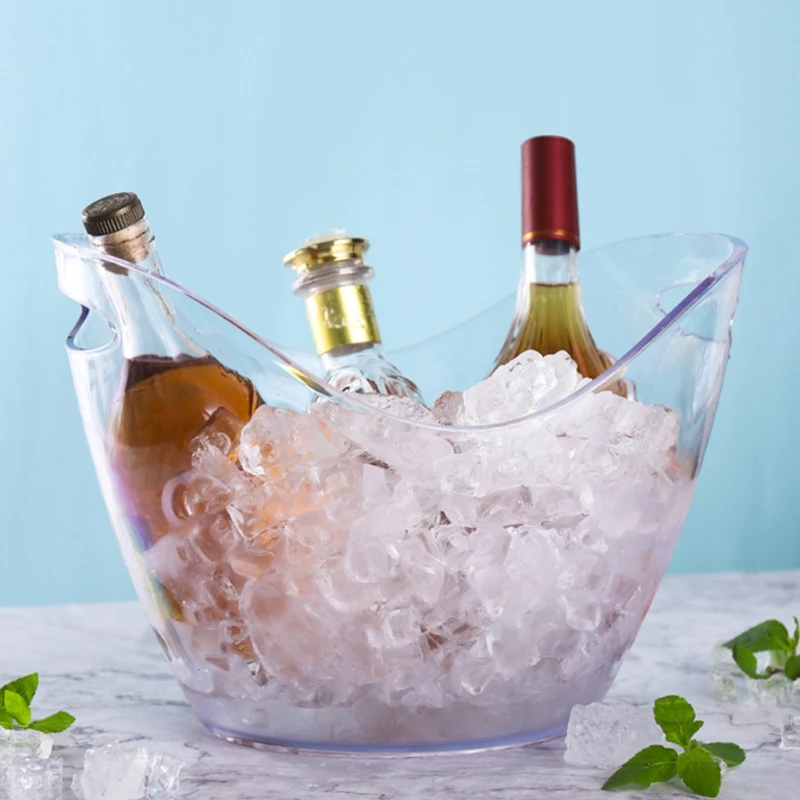 Wine Champagne Bottles Ice Bucket Food Grade Acrylic Wine Bucket For Wine Champagne Beer Bottles Gift ice bucket