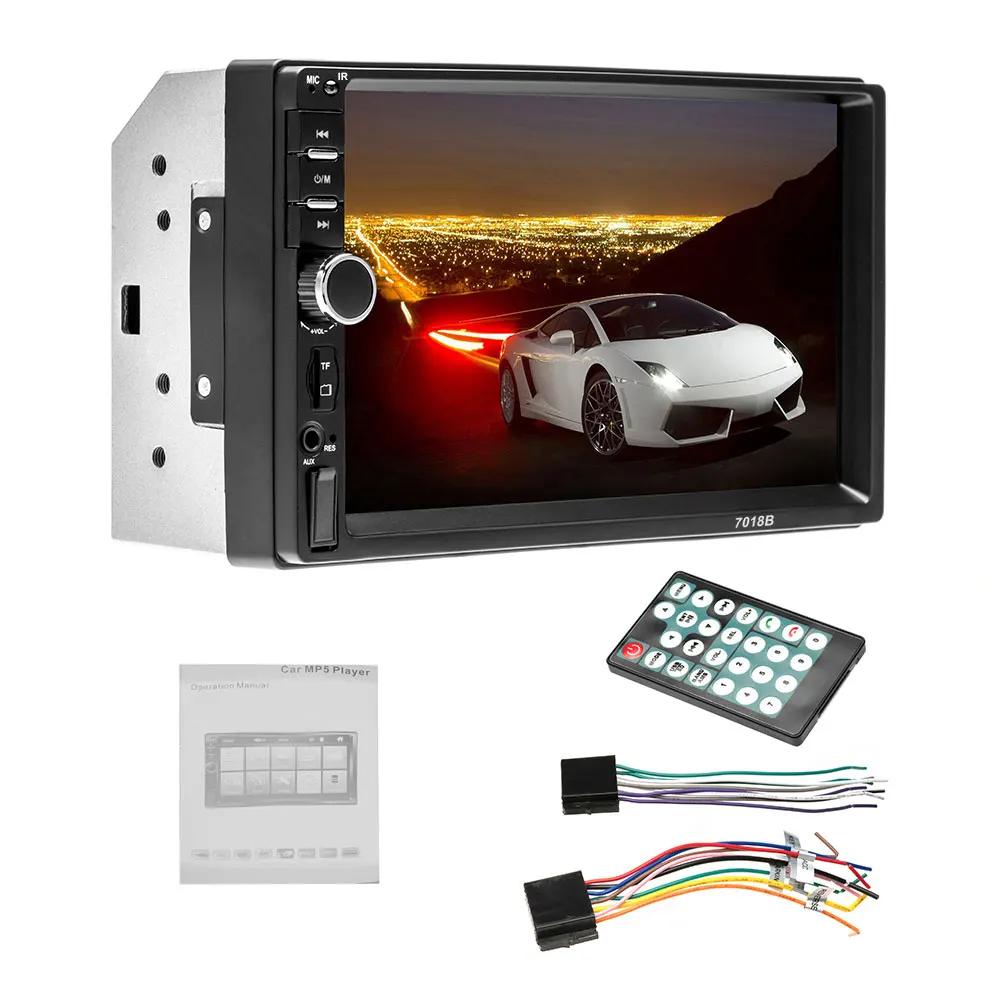 Автомобильный мультимедийный плеер Hikity 2 din Авторадио стерео сенсорный экран 7