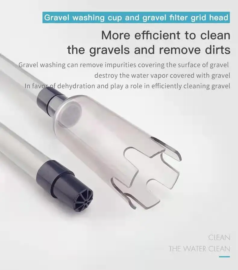 New Aquarium Electric Gravel Cleaner Water Change Pump Cleaning Tools Water Changer Siphon for Fish Tank Water Filter Pump