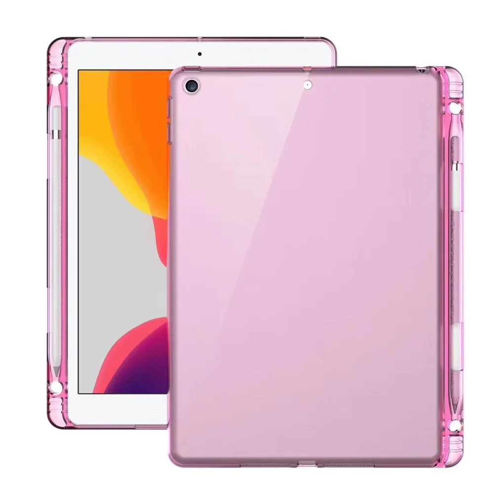 ZGPAX чехол для планшетов для iPad 7th Gen 10,2, чехол, прозрачный чехол с карандашом, ТПУ защитный чехол, противоударный, водонепроницаемый
