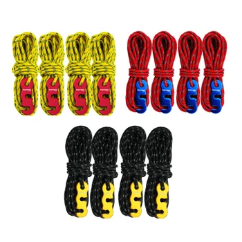 

4x4m Reflective Wind Rope 3mm With Aluminum Alloy 3 Holes Buckle Adjuster Windproof Noose Outdoor Tools