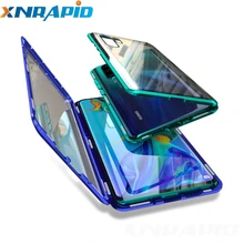 Магнитный поглощающий металлический чехол s для samsung Galaxy A50, чехол для телефона, двустороннее стекло, 360, противоударный чехол для samsung Galaxy A50