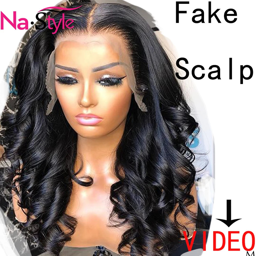 

250 Body Wave Wig Pre Plucked Fake Scalp Human Hair Wigs For Black Women 13x6 Lace Frontal Bleached Knotes Indian Hair 150 Remy