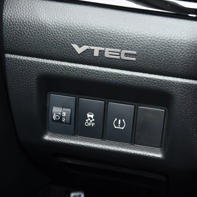 10 шт. 3D автостайлинг красный серебристый VTEC логотип металлическая эмблема никель наклейка из сплава для Honda Civic Accord Odyssey Spirior CRV SUV