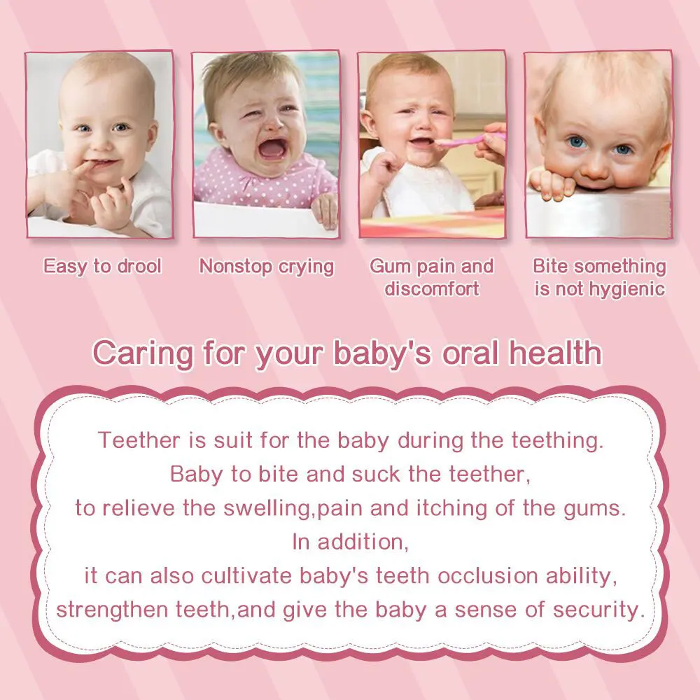 1pc Silicone Baby Teether Cartoon Animal BPA Free Food Grade DIY Nipple Holder Pacifier Chain teething toys,baby teething toys,silicone teething toys,silicone teether
