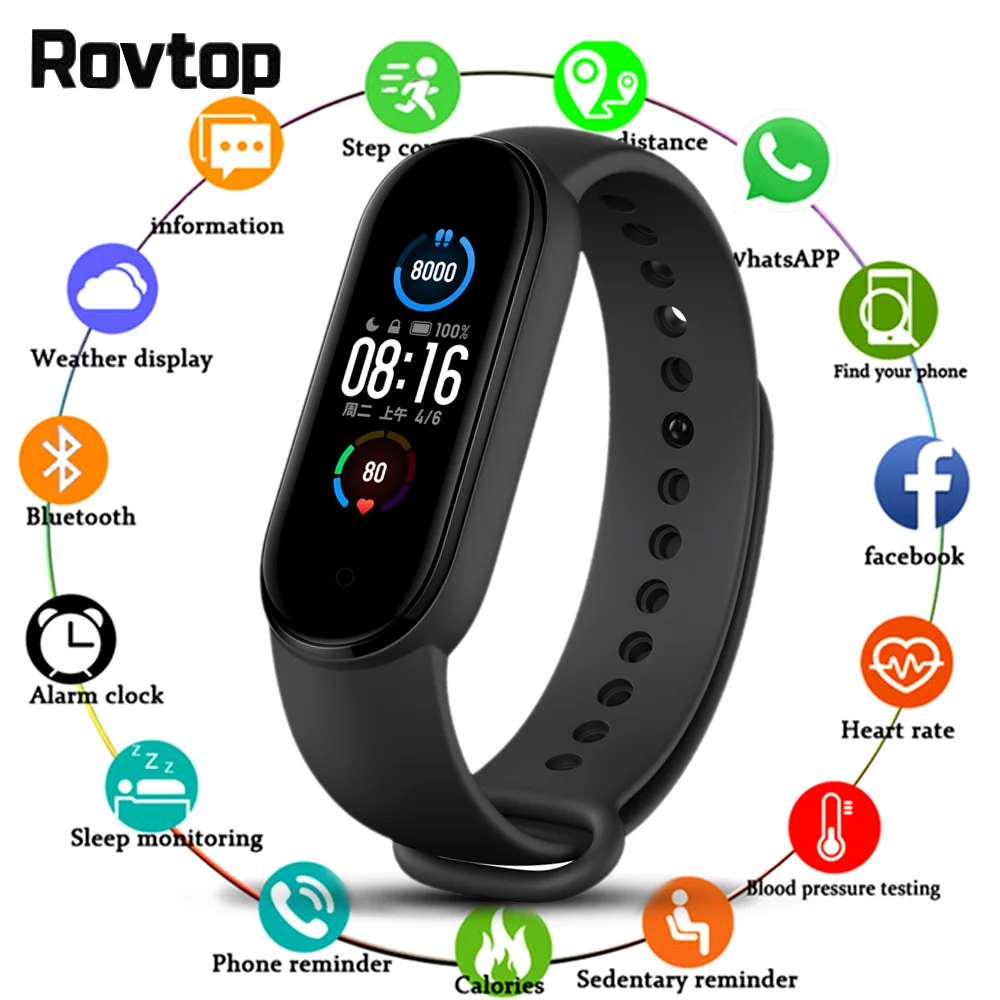 M5 Smart Watch Gelang Heart Rate 