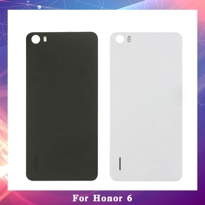 

For Huawei Honor 6 Housing Battery Cover Back Door Rear Cover Glass with Adhesive Replacement Parts
