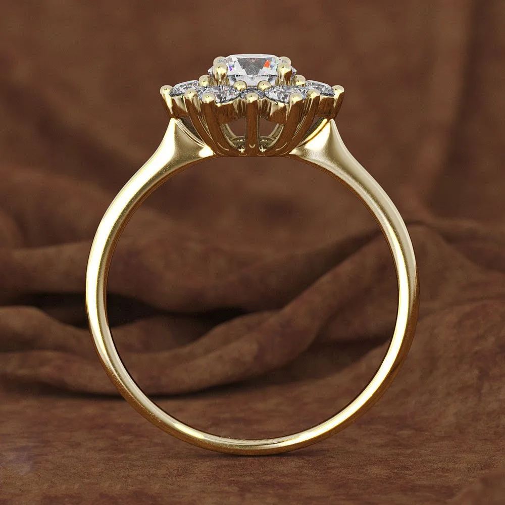 Creative Diamond Snowflake Ring Rose Gold 925 Silver Ring Party Chance Christmas Jewelry Rings for Women silver rings silver ring gold plated silver ring