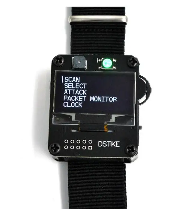 DSTIKE WiFi Deauther браслет носимый ESP8266 макетная плата Смарт часы браслет V2 DevKit NodeMCU I2-002-004-005 - Цвет: Deauther Watch