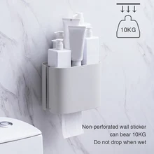 10 кг отель полка для хранения Настенный Водонепроницаемый ABS ванная комната коробка ткани кухня туалет дозатор держателя для бумаги самоклеющиеся
