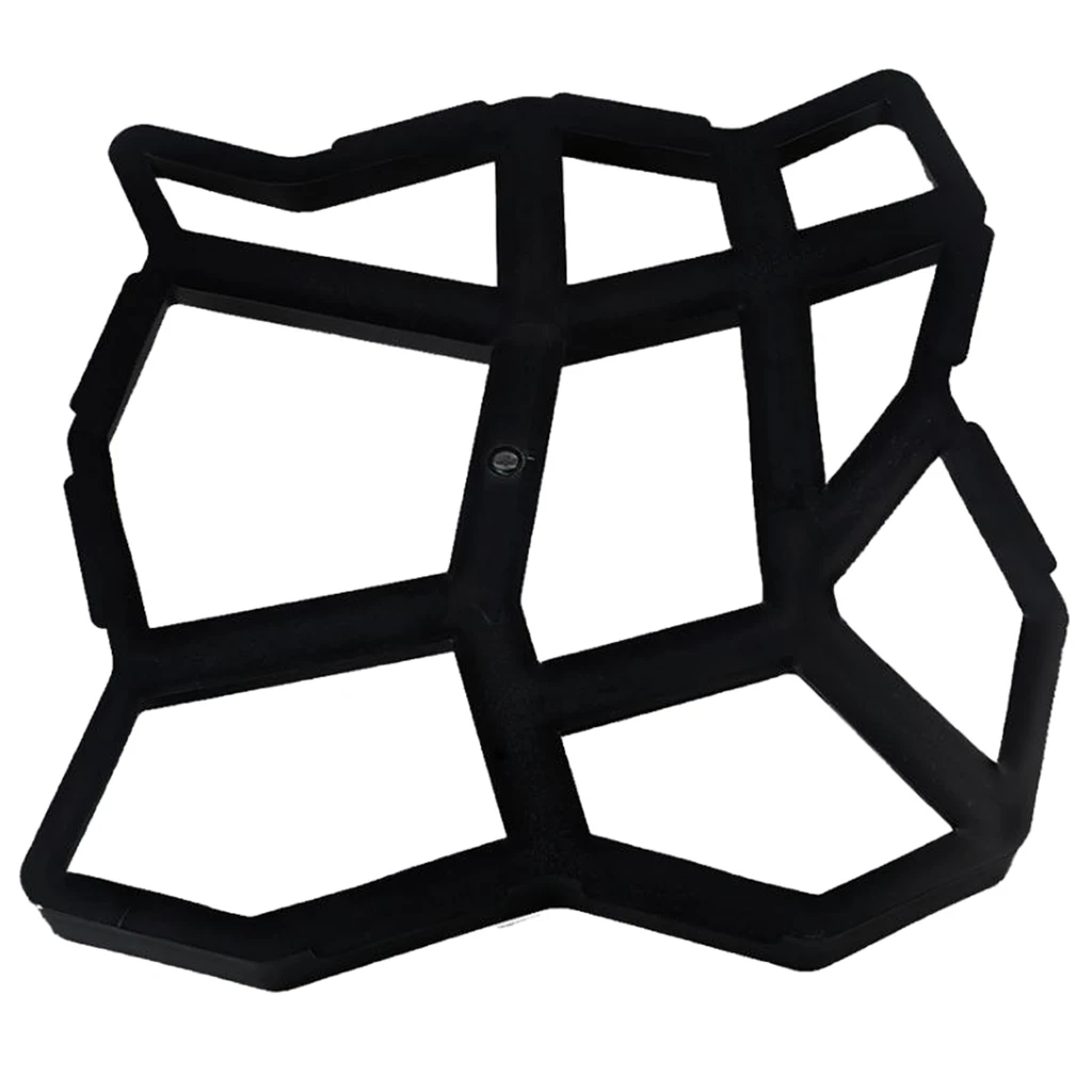 DIY Stepping Stone Block Pavement  Buildings Cement Paver Path Maker Mold Garden Paving Mould