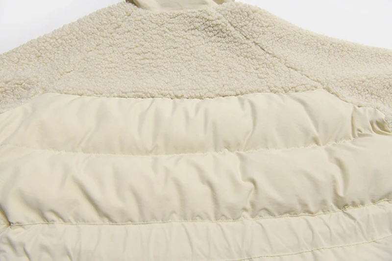 [EAM] пальто из овечьей шерсти большого размера с хлопковой подкладкой, с длинным рукавом, свободный крой, женские парки, модная новинка, Осень-зима, 19A-a764