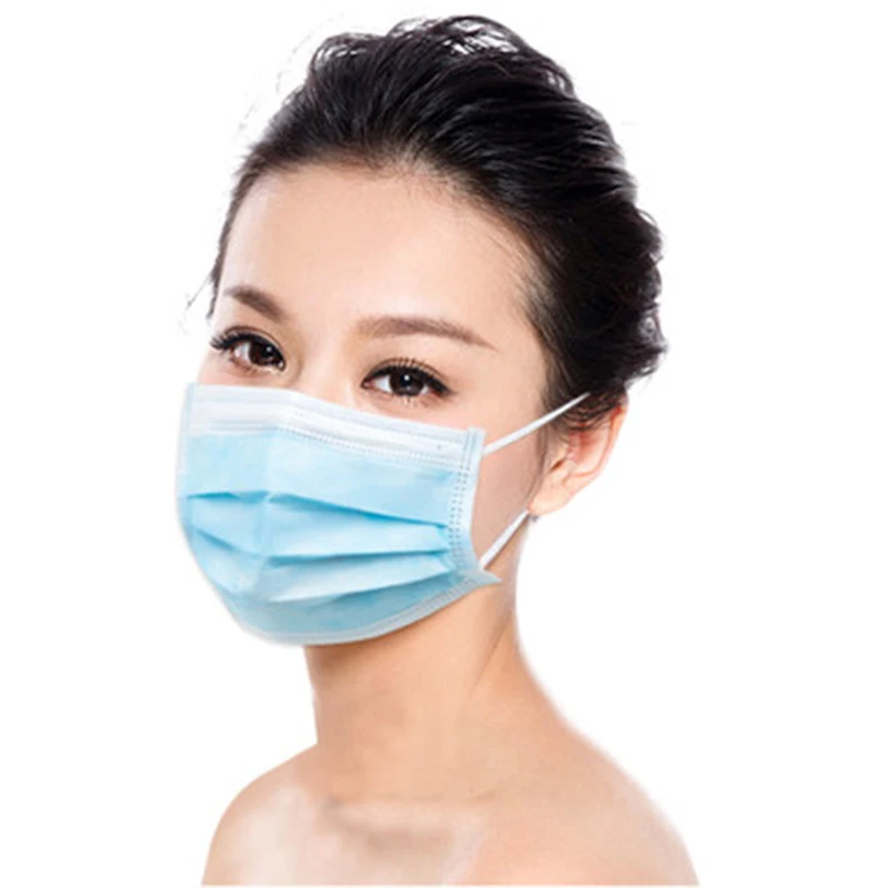

50PCS Anti-dust Face Mouth Mask Anti PM 2.5 Health Mask Elastic Disposable Protection Dustproof 3 Layers