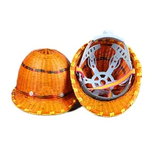 С фабрики Wanmulin летние дышащие и впитывающие пот бамбуковые защитные шлемы рабочие метро дорожного строительства