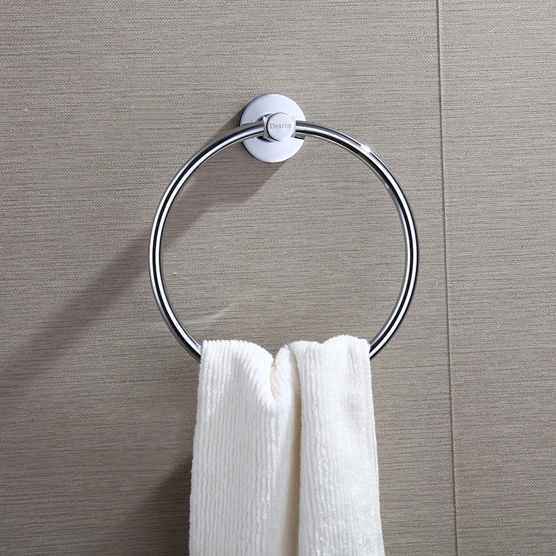 Desrin Bathroom Modern Round Brass Practical Towel Ring Simple, Practical and Convenient D175