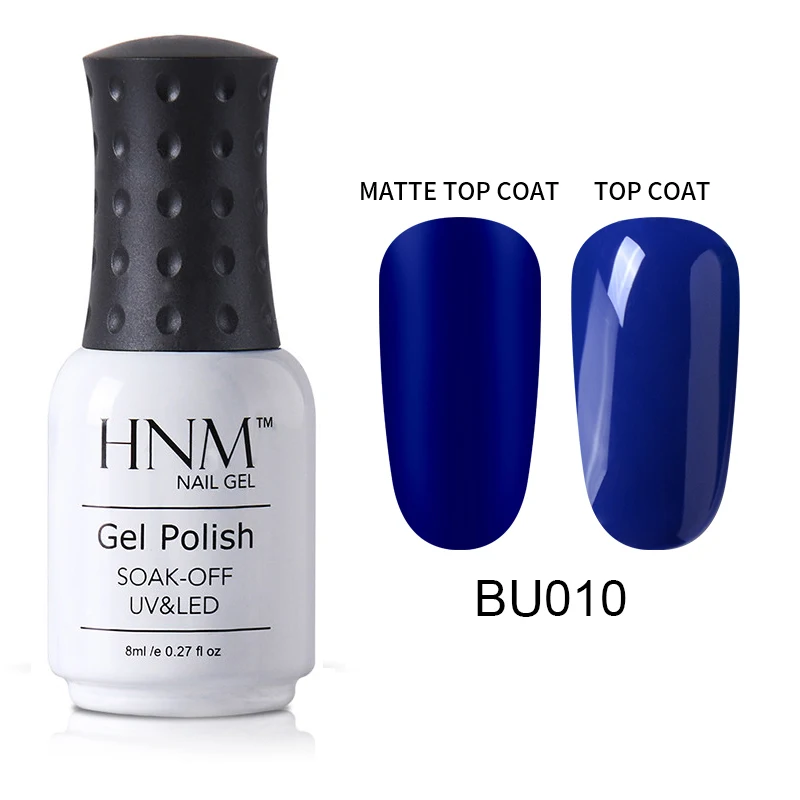 HNM синий цвет серии гель лак для ногтей нужен матовый топ Lucky эмалированный праймер лак замачиваемый УФ светодиодный набор ламп Полупостоянный лак - Цвет: 10