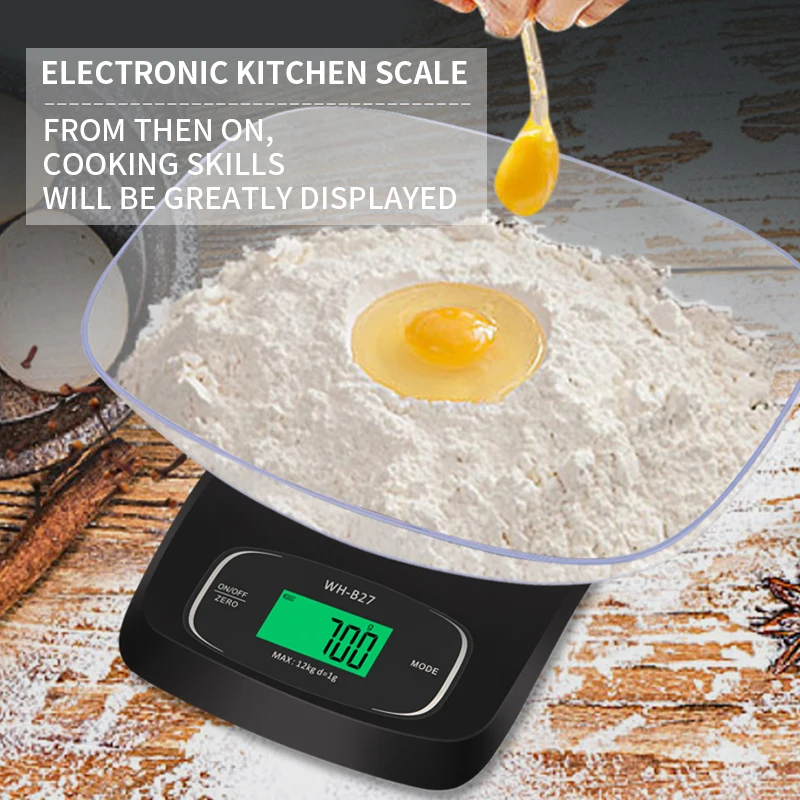 

Food Scale New 12kg/5kg LCD Mini Electronic Digital Kitchen Scale Pocket Postal Kitchen Jewelry Weighing Balance