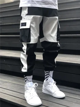 

2020 New Cargo Pants Men Hip Hop Srteeet Loose Work Track Pants Casual Sport Joggers Men