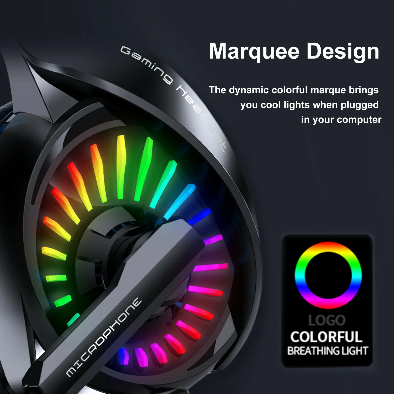 Ottwn A20 Game Headphone For PS4 Xbox One Google Stadia PC Stereo 3 5mm Wired Gaming Headset e sports Headphone