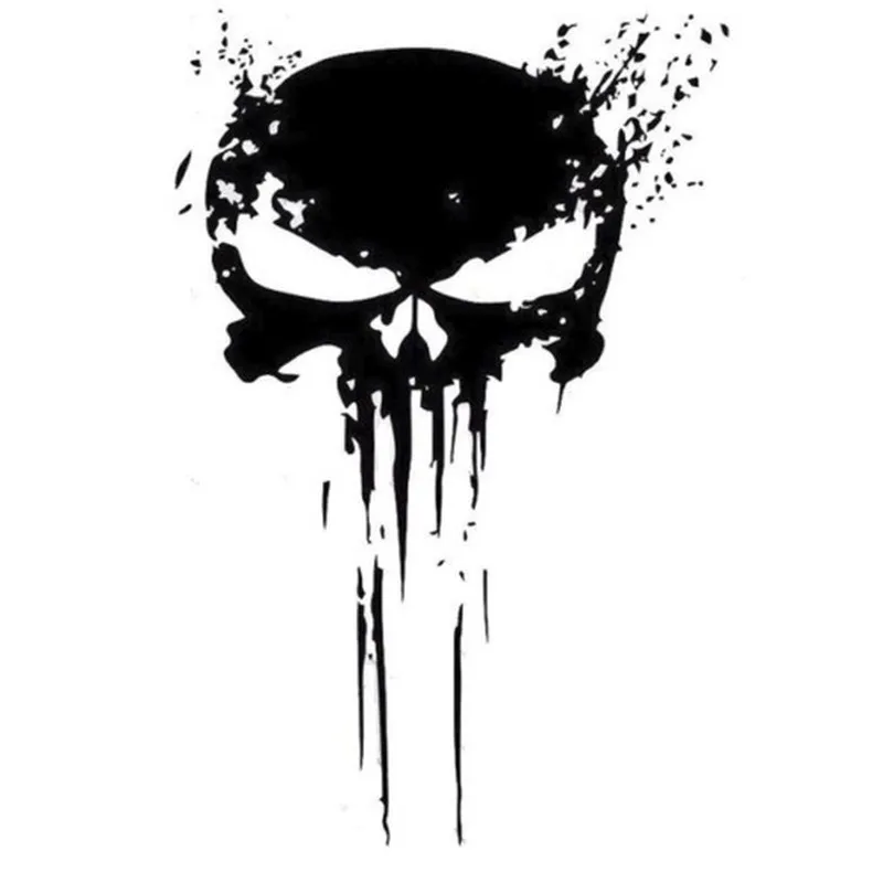 

15CM*10CM Car Stickers PUNISHER Skull BLOOD Window PVC Vinyl Motorcycles Decoration Funny Car Sticker and Decals Car Styling