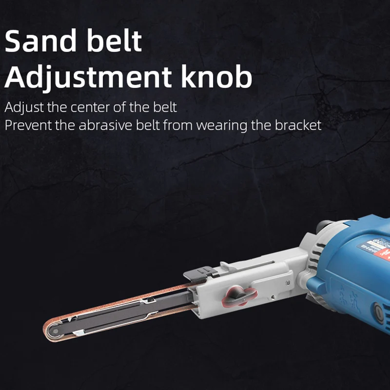 9*533mmMini Belt Sander Sanding Belt Grinder Grinding Machine Portable Metal Polishing Narrow Space Sanding Belt Machine 3