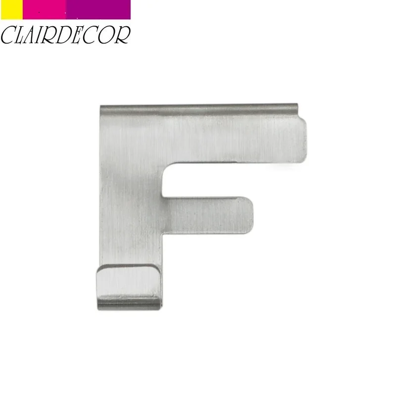 Stainless Steel F Многофункциональные Крючки из нержавеющей стали для кухонного шкафа, одежды, бытовая вешалка для хранения полотенец для ванной комнаты, дверные Крючки для полотенец - Цвет: Stainless Steel F