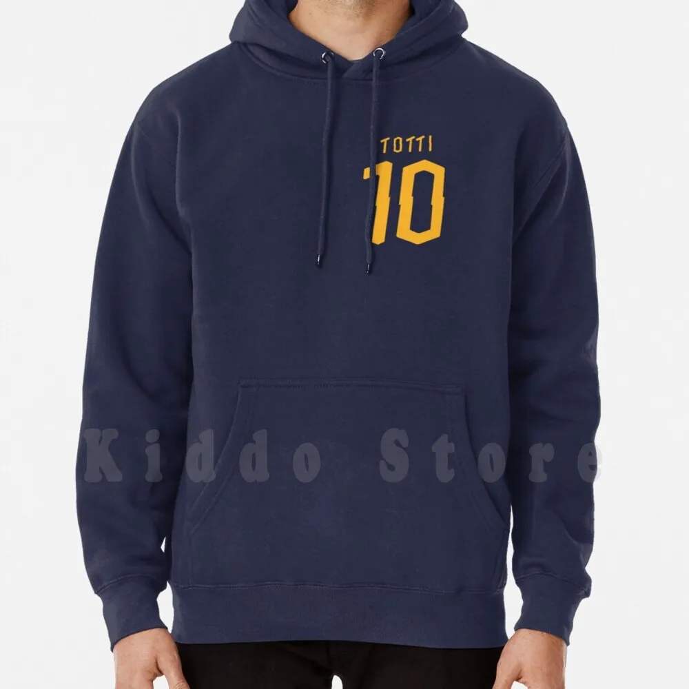 Totti 2020 Hoodie Long Sleeve Roma Kids Soccer Football Italy Legend Ronaldo Gerrard Cannavaro Buffon Del | Мужская одежда