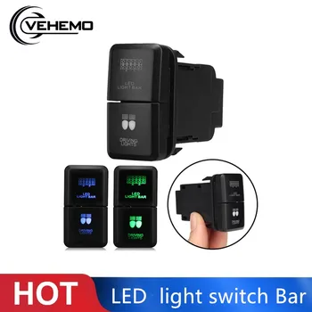 

Vehemo Black ABS LED Light Switch Bar Light Bar Switch Button Switch Bar Switch Fog Driving Durable Pathfinder