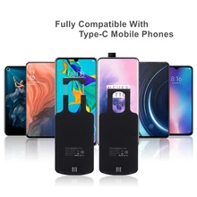 Универсальное регулируемое зарядное устройство type-C для Huawei, OPPO samsung Vivo Oneplus sony Google Xiaomi power Bank Case 5,0-6,5