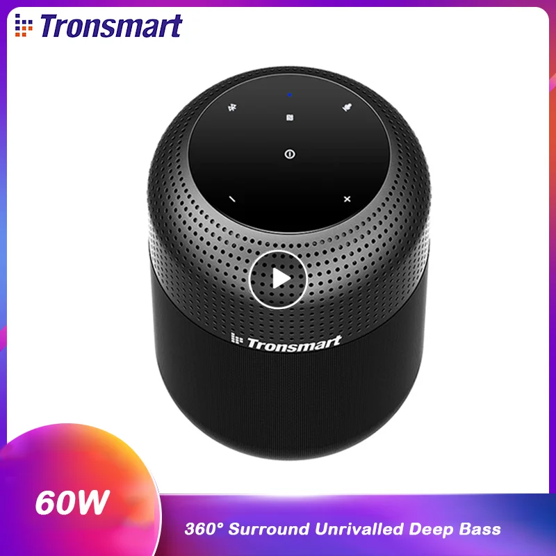 Tronsmart Element T6 Max 60 Вт беспроводной водонепроницаемый bluetooth динамик с 360 стереозвуком