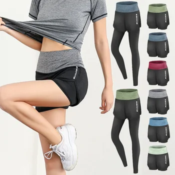 

Yoga Popular Pants 1PC Breathable Running Quick Dry Shorts 2 in 1 Sports Ladies Gym Jogging Fitness Women Active Wear
