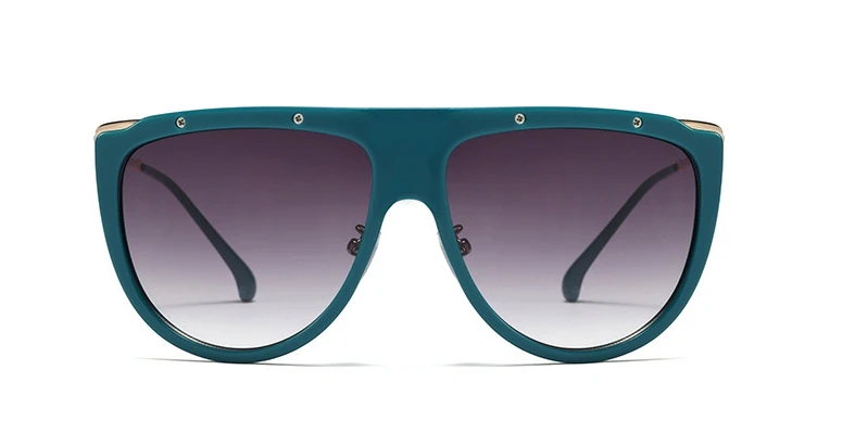 48039 негабаритные очки солнцезащитные очки с заклепками для мужчин и женщин модные очки UV400
