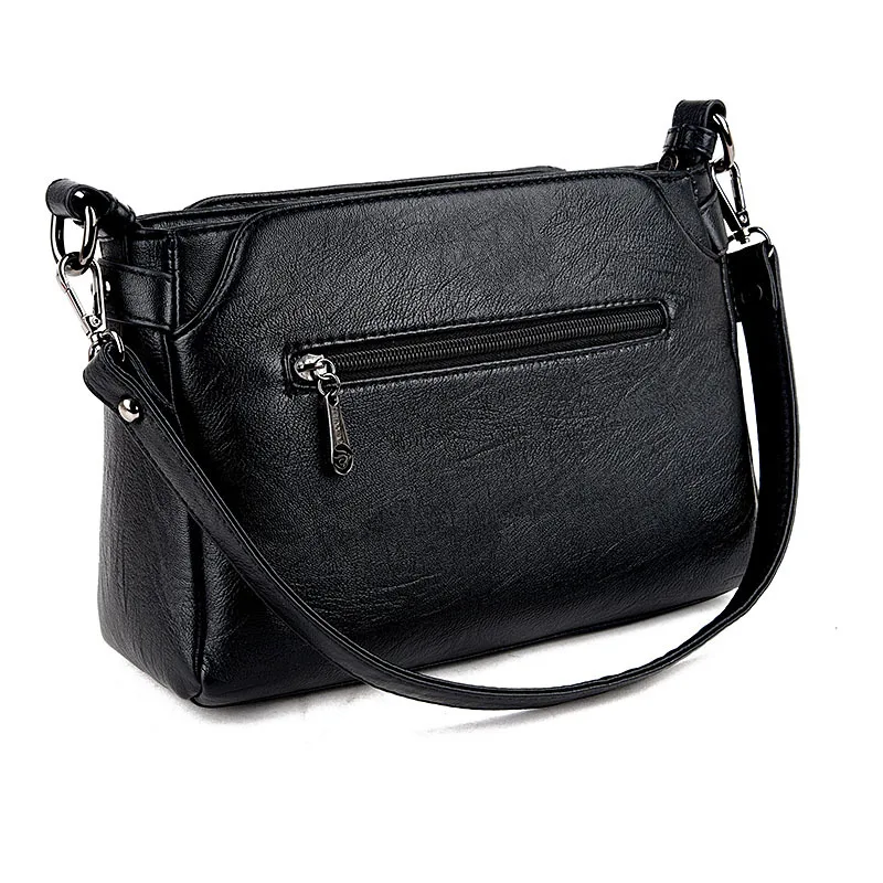 

Holy Snow Beauty Autumn And Winter New Style Soft Leather Spiraea Simple Shoulder Square Sling Bag