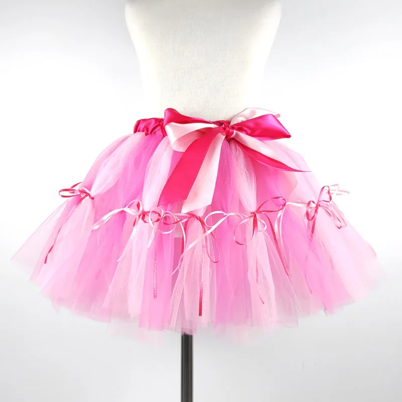 Drop shipping Pink Baby Girls Tutu Skirts Fluffy Children Ballet Kids Pettiskirt Girl Princess Candy Tulle Party USA Dance Skirt