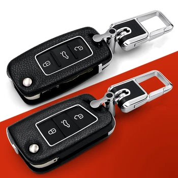 

Car Remote Key Case Shell Cover Car Styling Key Cover For Volkswagen vw golf 7 Skoda VW Polo Passat Tiguan Bora Accessories