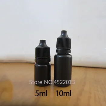 

Black 5ml 10ml Cosmetic Liquid Plastic Drop Bottle Empty Pharmaceutical Essential Oil Dropper Bottles Light Avoid Free Shipping