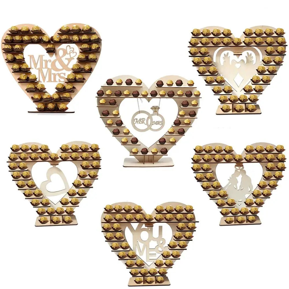 Supporto Per Torta Nuziale Rustico Candy Bar Ferrari Ero Rocher Supporto Per Cioccolato Cuore In Legno Albero Espositore Decorazione Da Tavolo