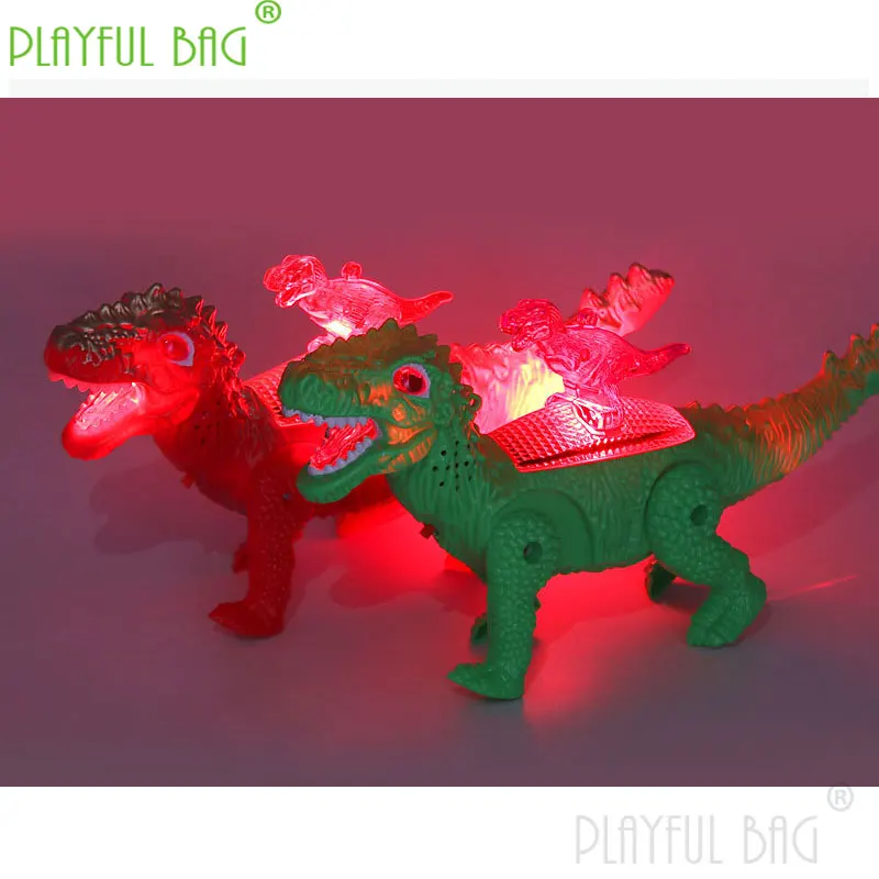 PB Playful bag Simulation electric rope dinosaur light music walking Doll Fun Cute Mini Christmas children's gift vd20 3