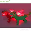 PB Playful bag Simulation electric rope dinosaur light music walking Doll Fun Cute Mini Christmas children's gift vd20 3