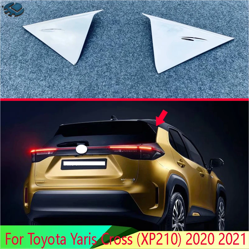Per Toyota Yaris Cross (Xp210) 2020 2021 Abs Cromo Porta Laterale Vista Posteriore Finestra Spoiler Copertura Inserto Inserto Cornice